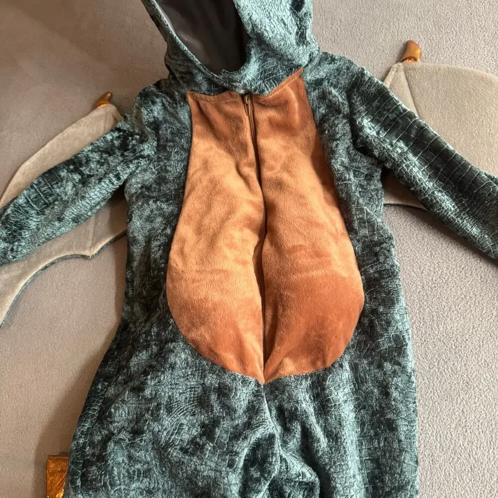 FAO Schwartz Dragon Costume Kids 3T Blue‎ Green Fantasy Theater Halloween